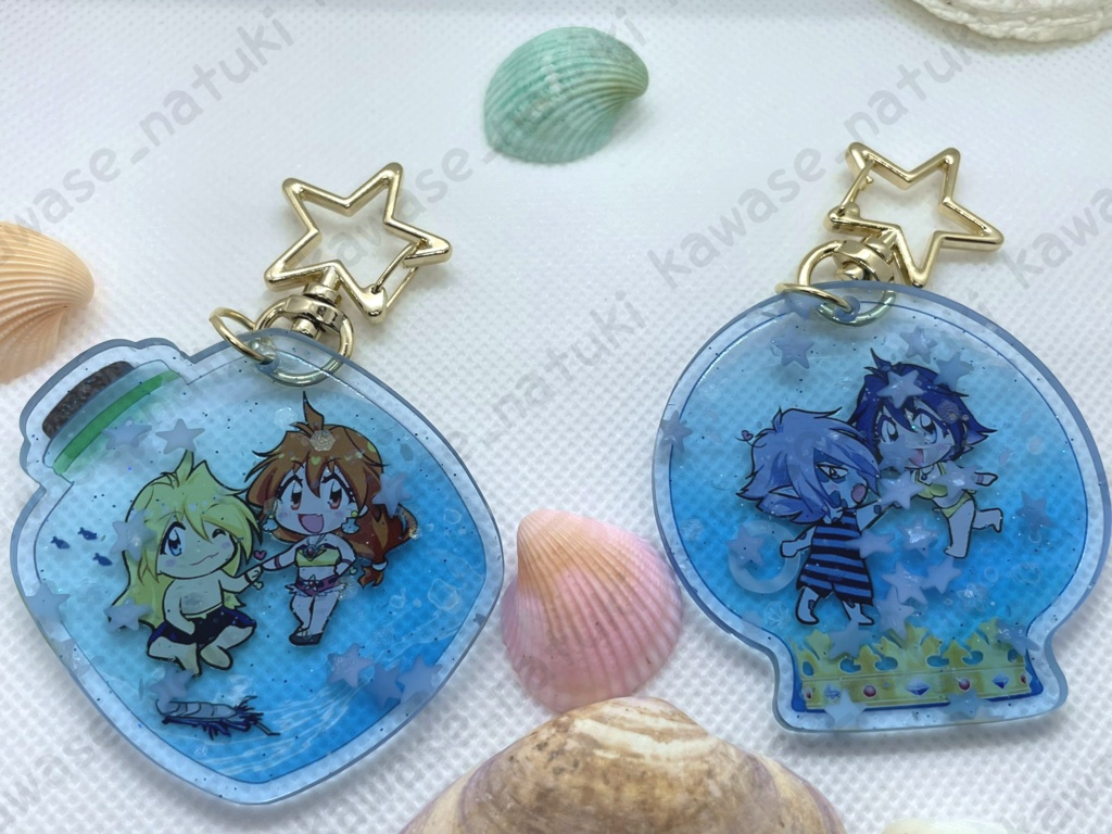 星の砂の夏アクキー:ガウリナとゼルアメ