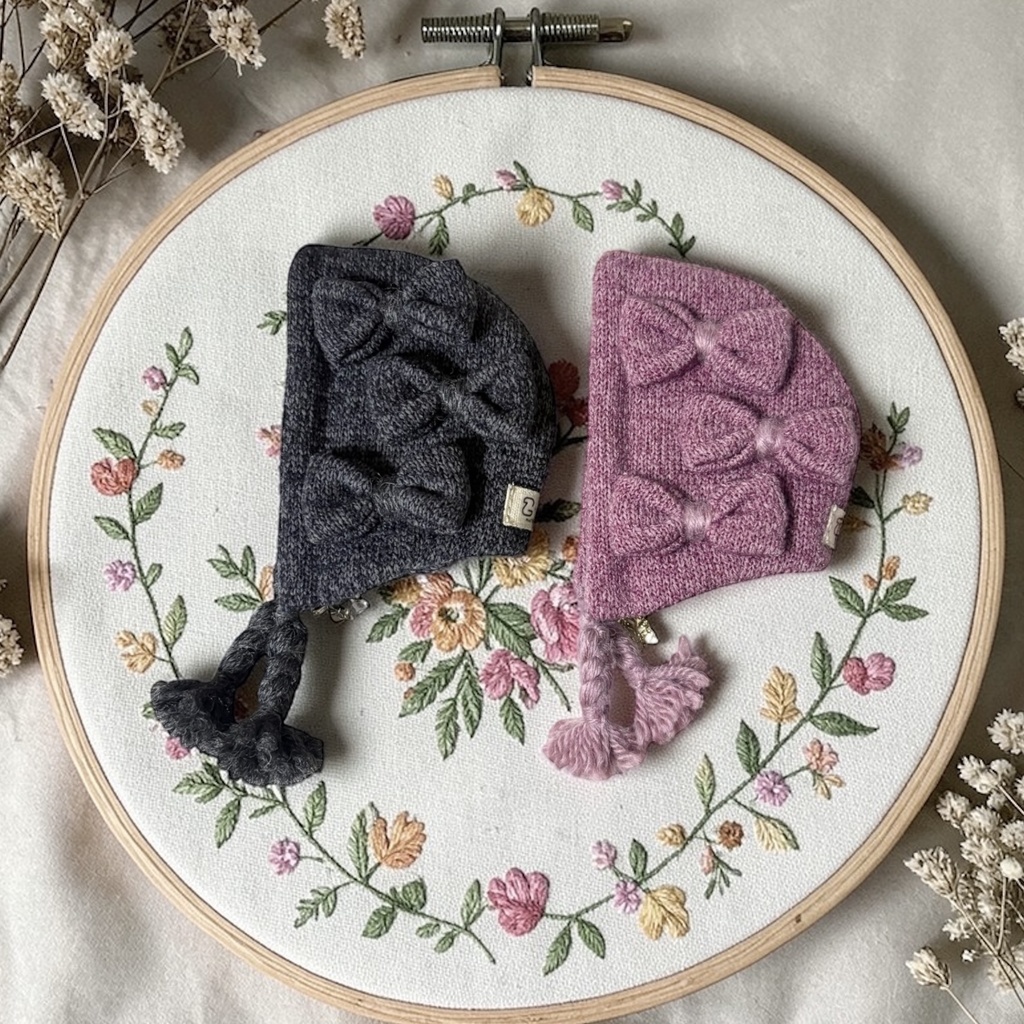 Ribbon bonnet (4色) 