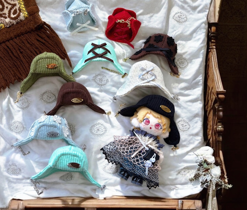 【ぷにみおsize】KNIT FLIGHT CAP