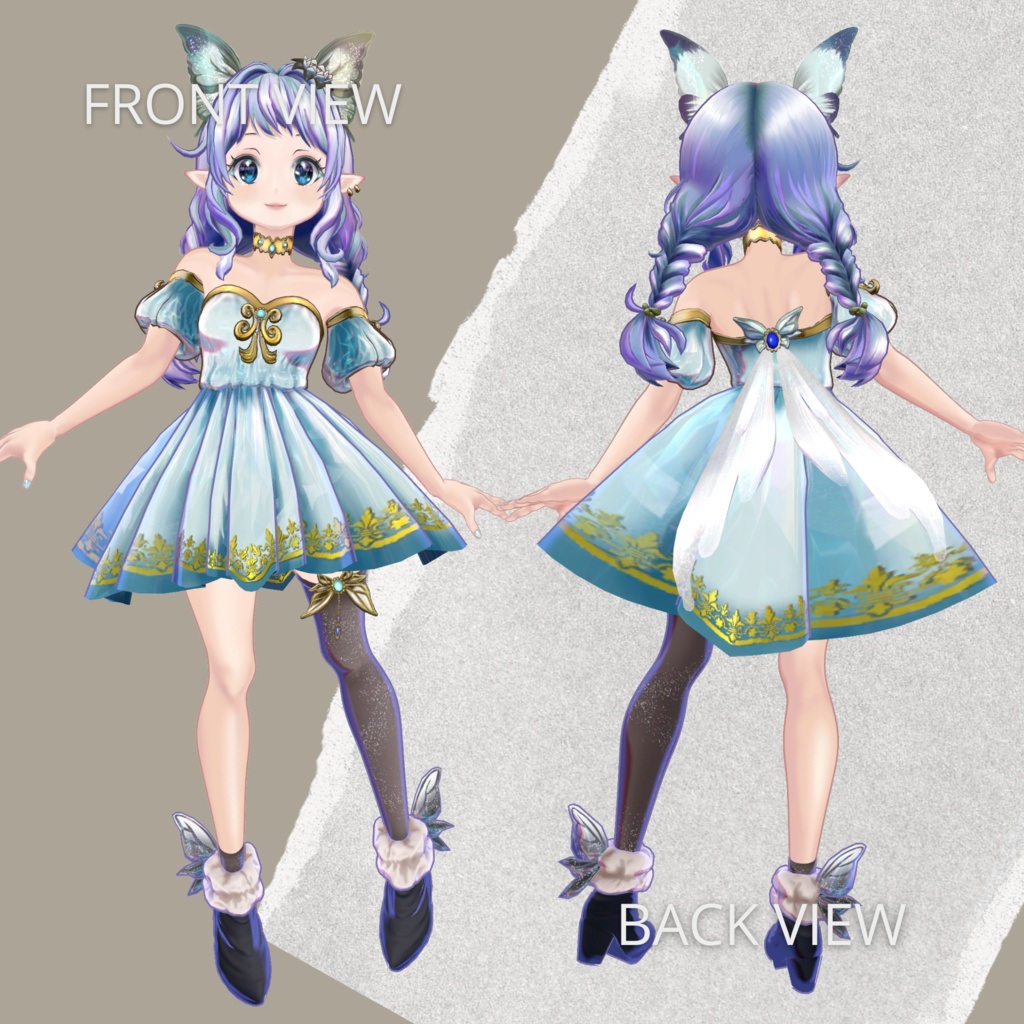 オリジナル3Dアバター Fifi(フィフィ)VRChat and VRM