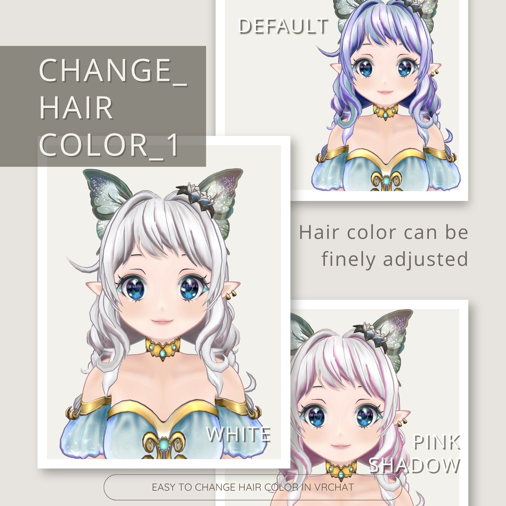 オリジナル3Dアバター Fifi(フィフィ)VRChat and VRM