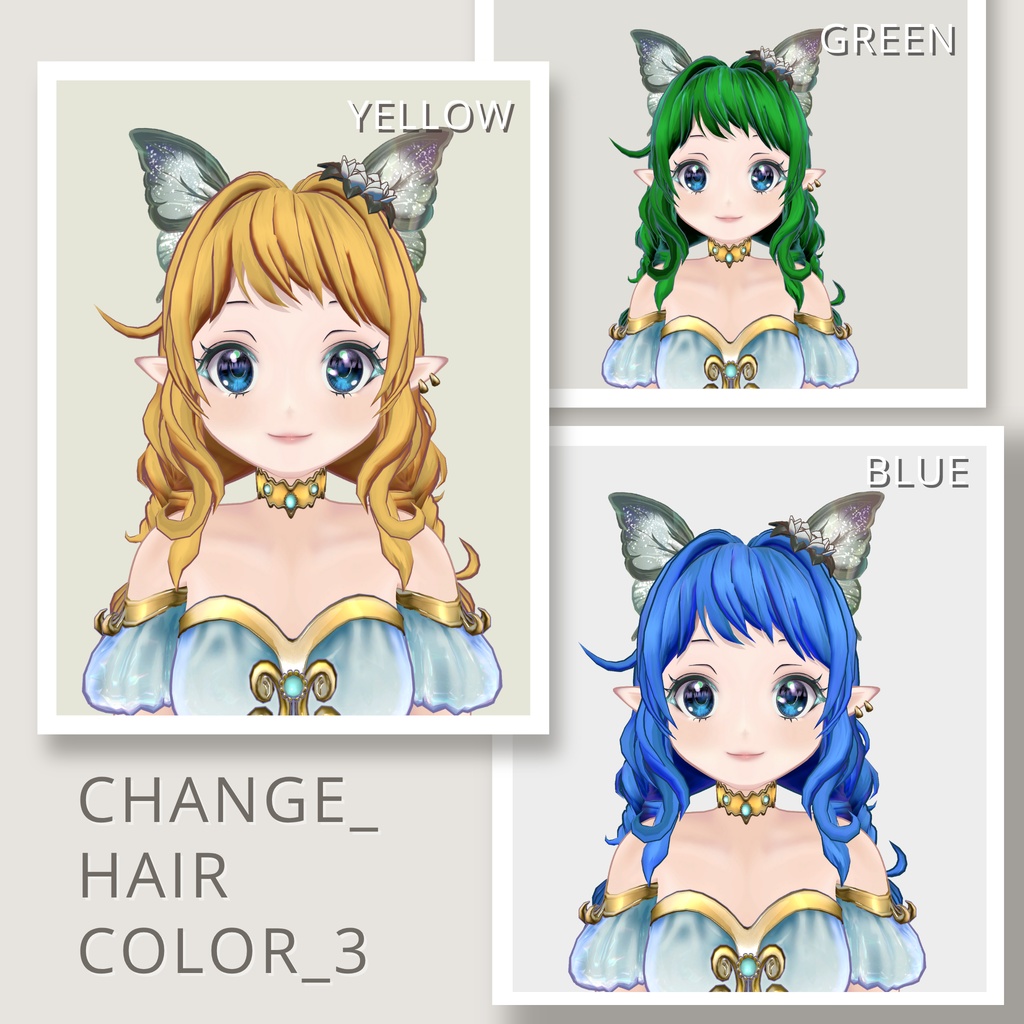 オリジナル3Dアバター Fifi(フィフィ)VRChat and VRM