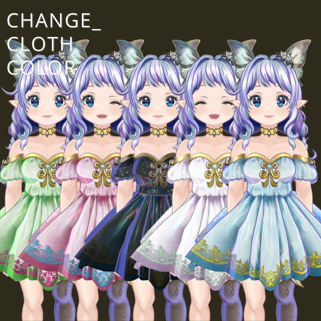 オリジナル3Dアバター Fifi(フィフィ)VRChat and VRM