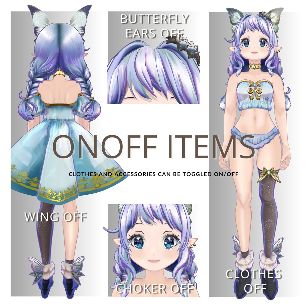 オリジナル3Dアバター Fifi(フィフィ)VRChat and VRM