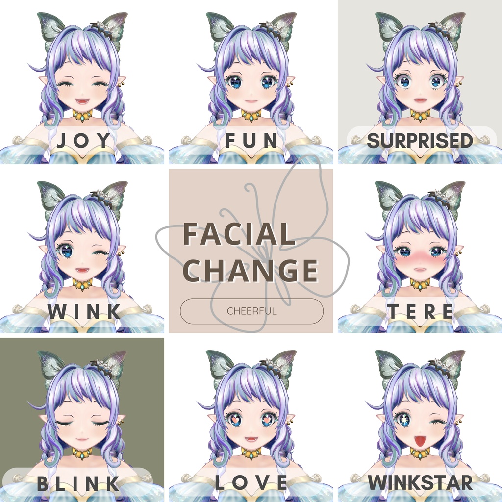 オリジナル3Dアバター Fifi(フィフィ)VRChat and VRM