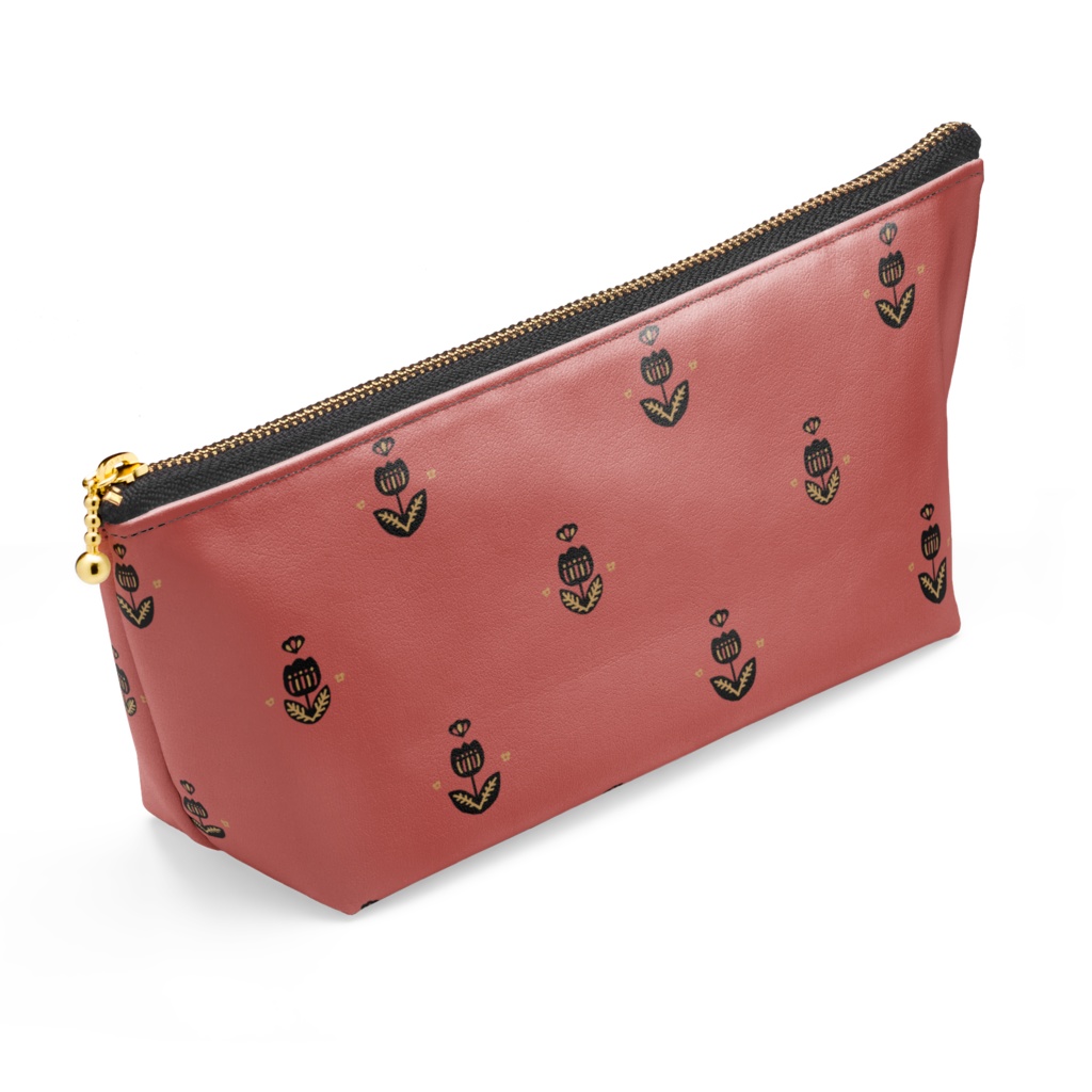 Retro tulip pattern_red