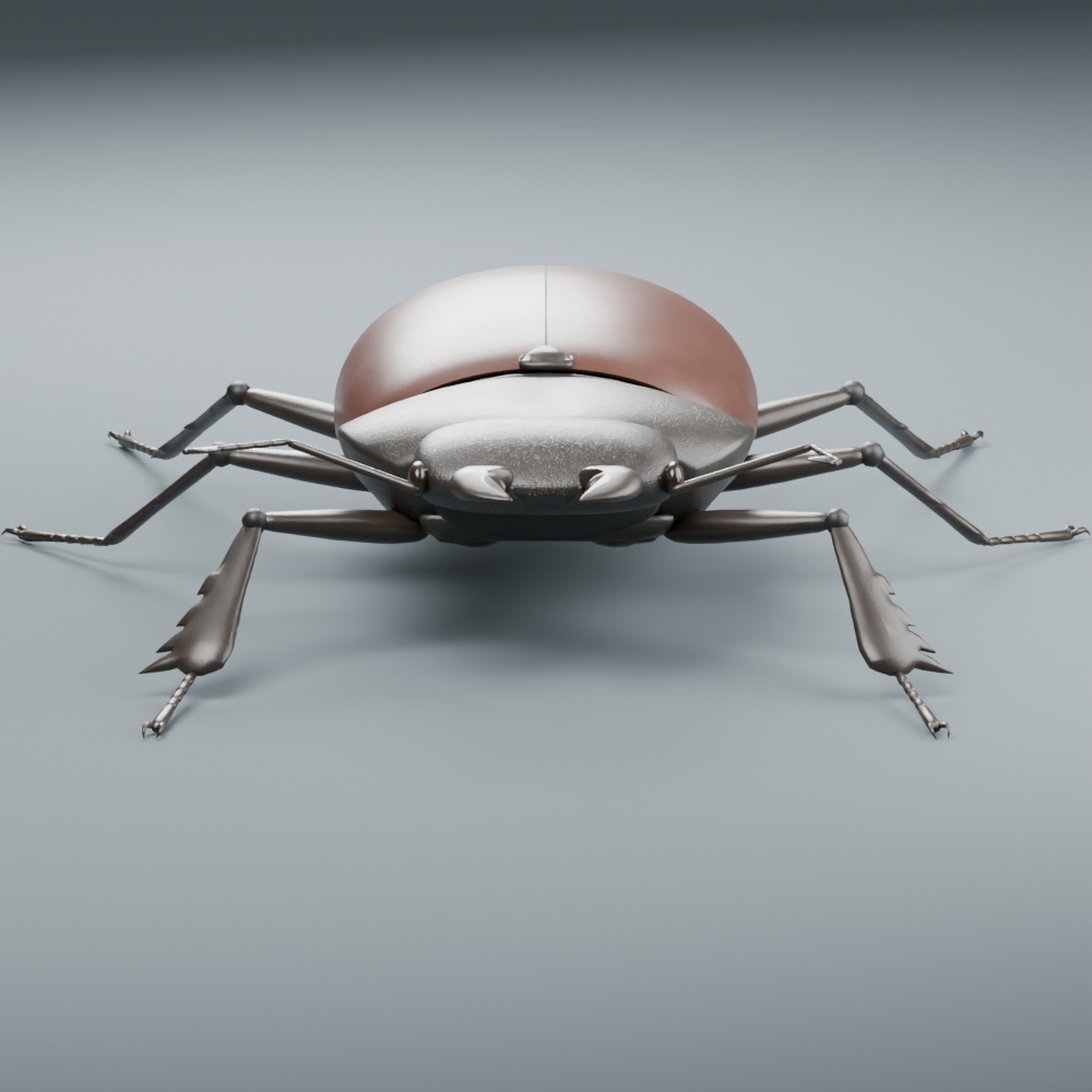 Lucanus cervus - Female - Rigged 3D Animal