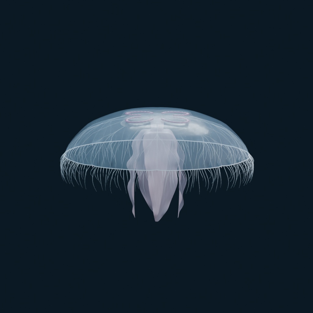 Aurelia aurita - Rigged 3D Animal