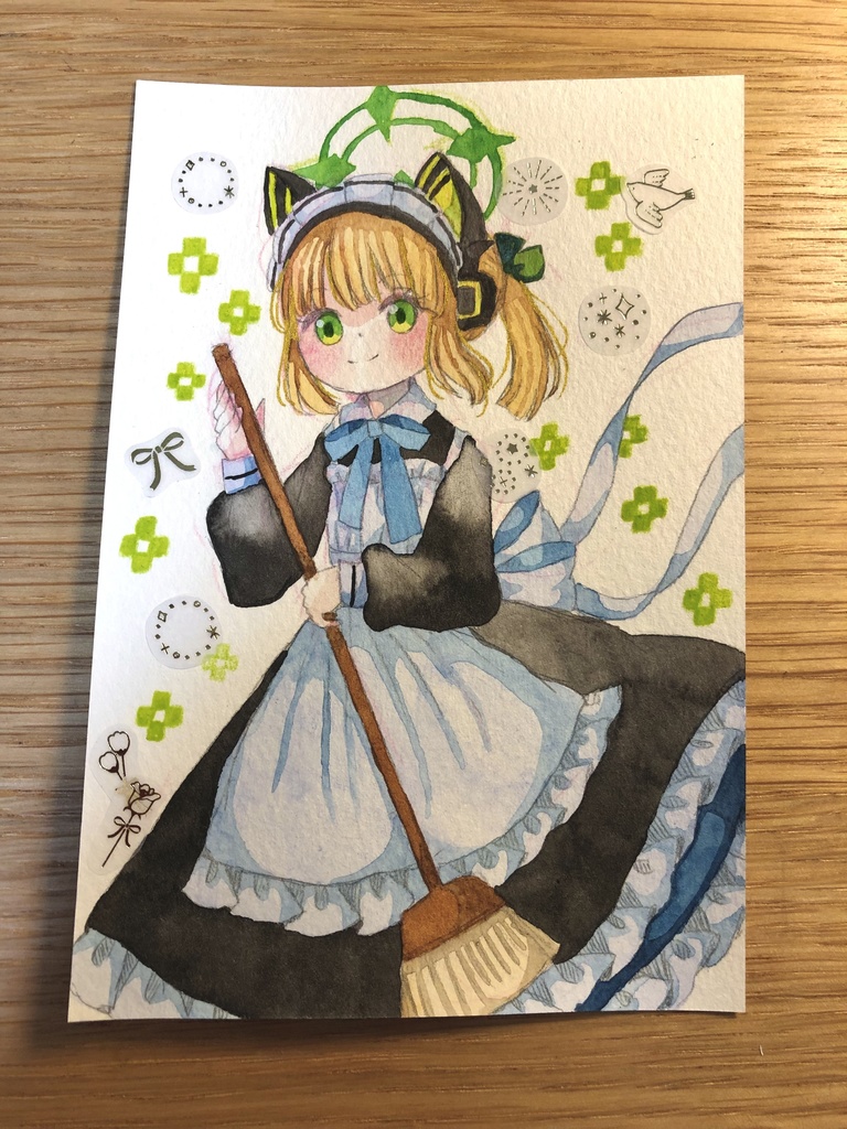 額入りメイドミドリ原画