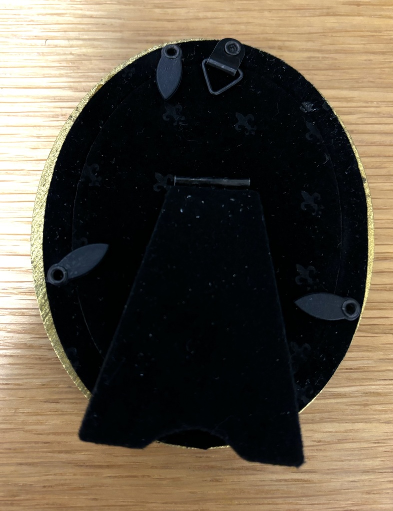 黒金縁額装蓮子