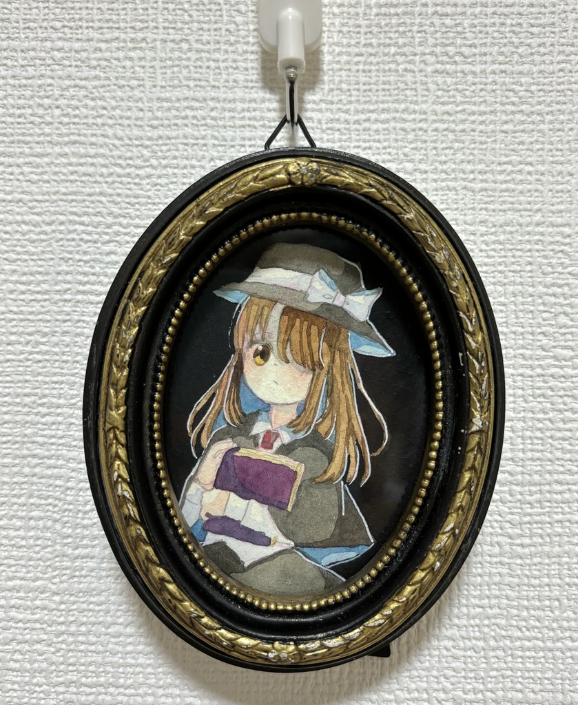 黒金縁額装蓮子