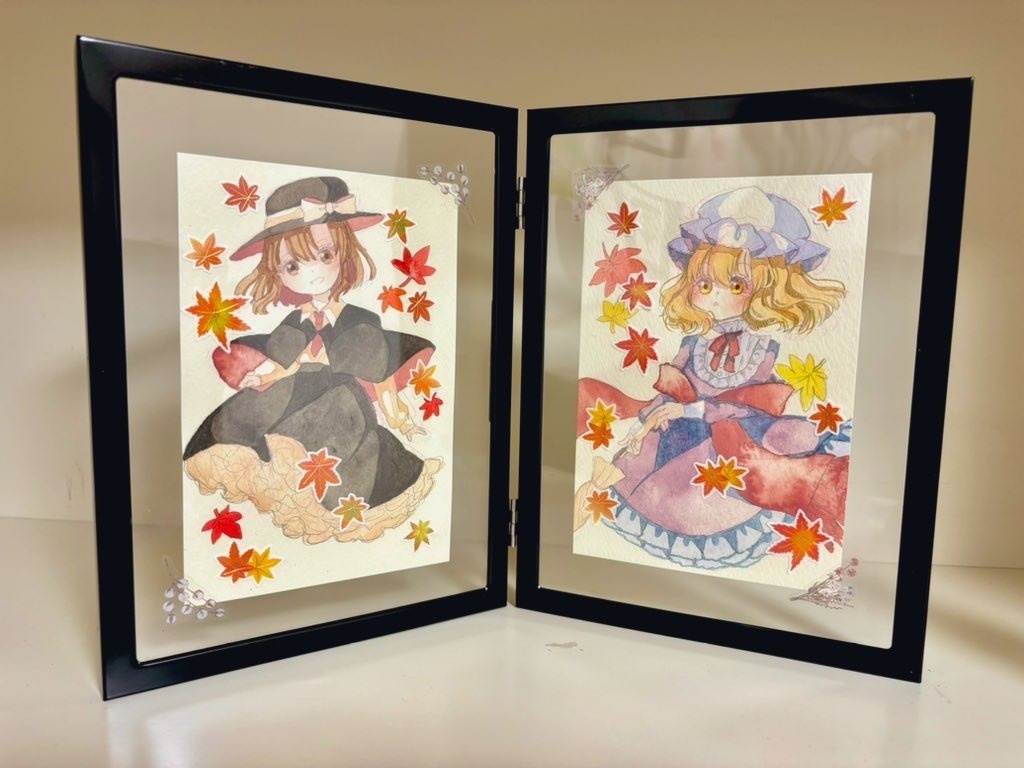 秋色秘封倶楽部原画（額装済み）