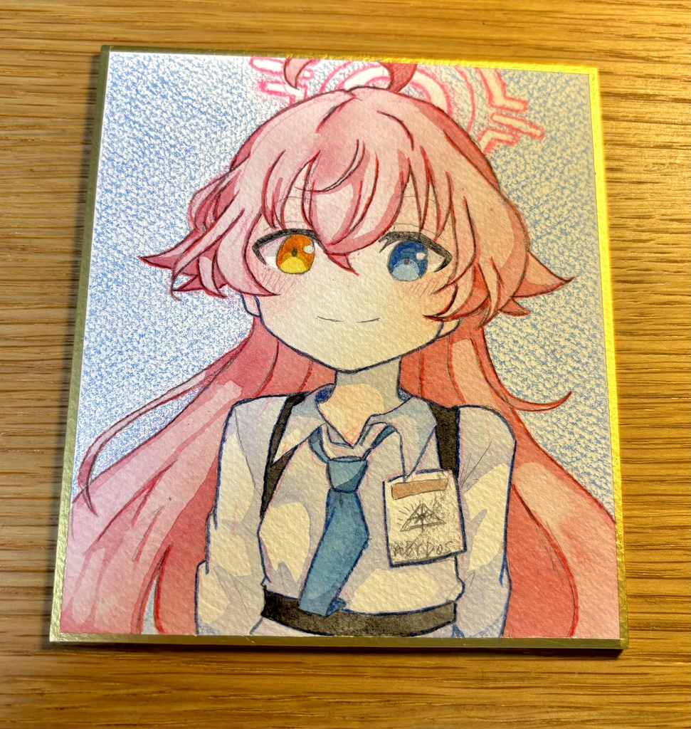 小鳥遊ホシノの色紙