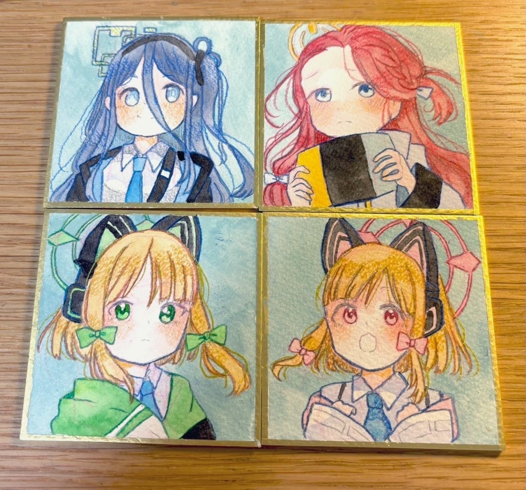 ゲーム開発部豆色紙（4枚セット）