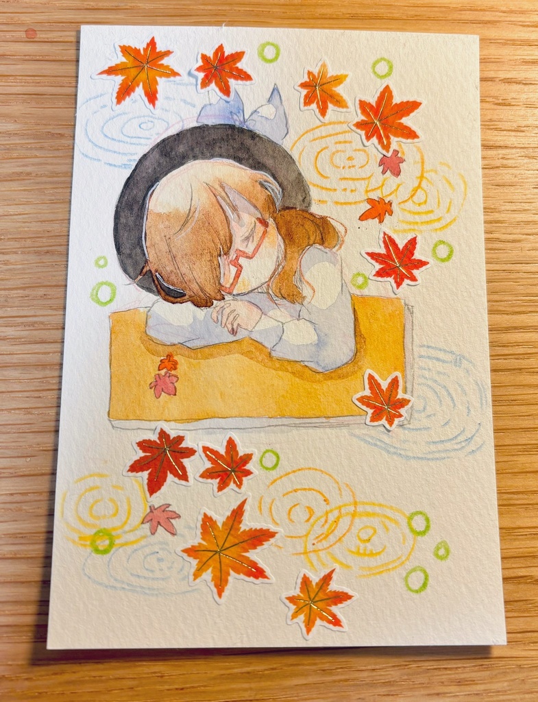 額装済み菫子原画