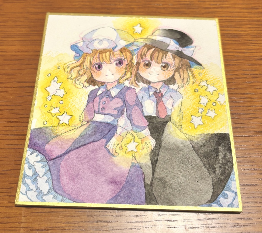 蓮メリ星ミニ色紙