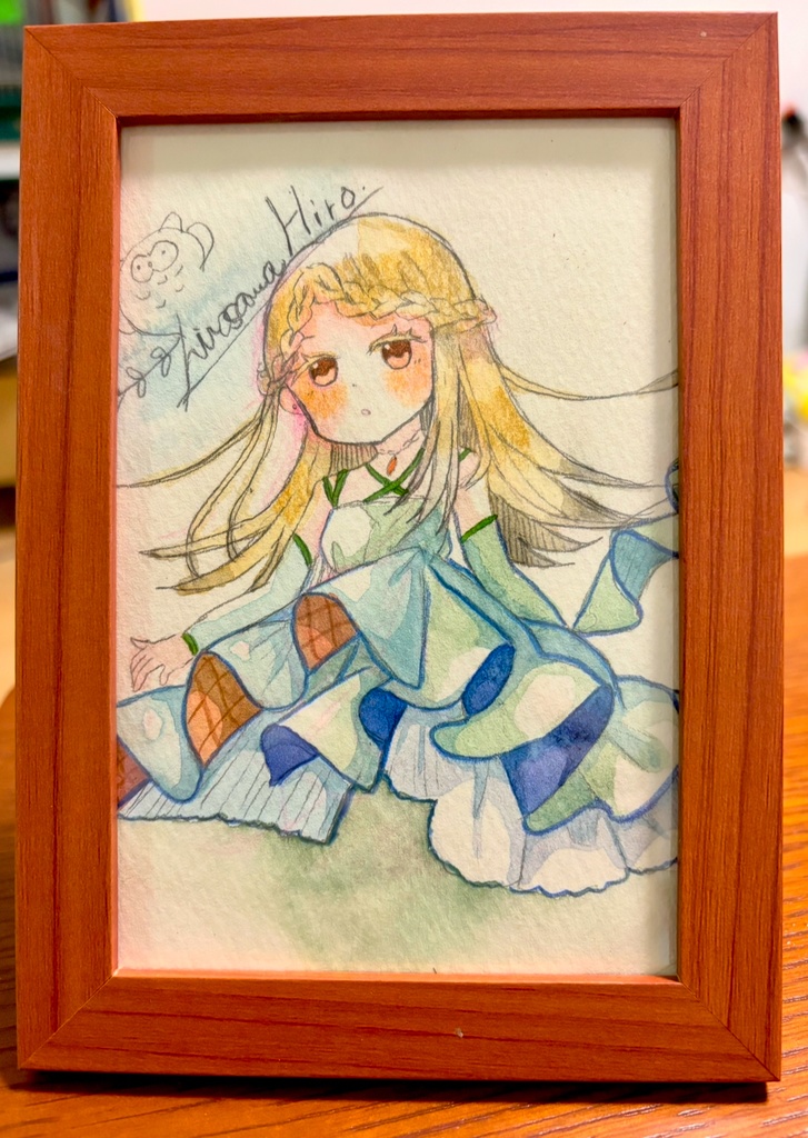 学マス　篠澤広　光景　額入り原画