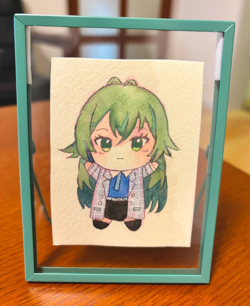 学マス　月村手毬ぬい　額入り原画