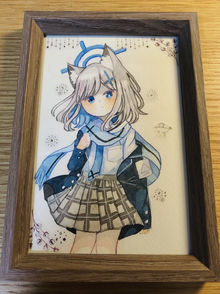 ブルアカ シロコ額装済み原画