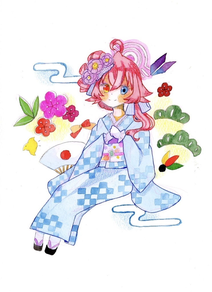 小鳥遊ホシノ原画（着物）