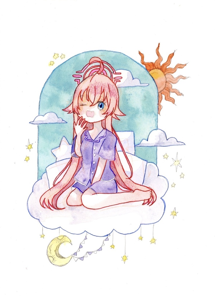 小鳥遊ホシノ原画（かわいい）