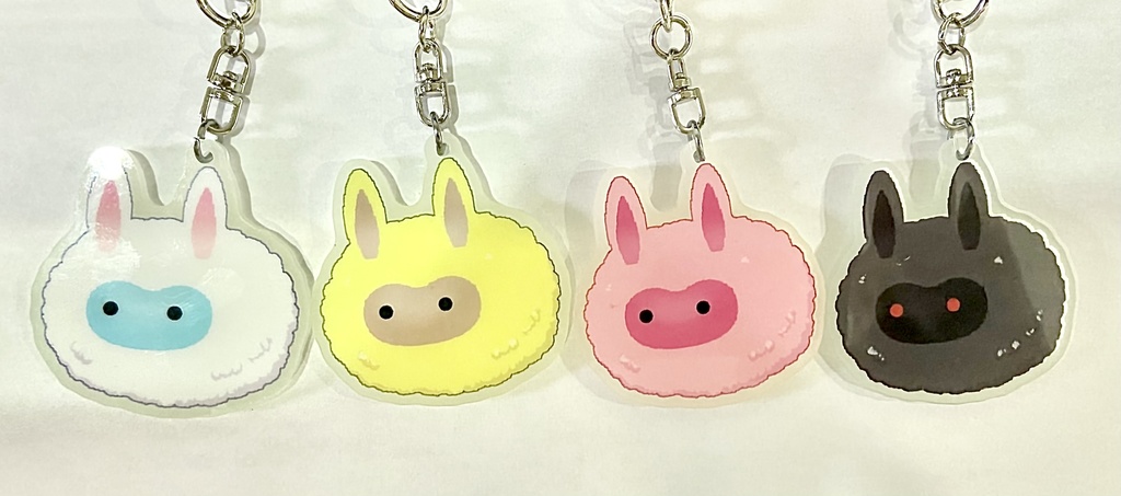 雪プチ蓄光アクキー