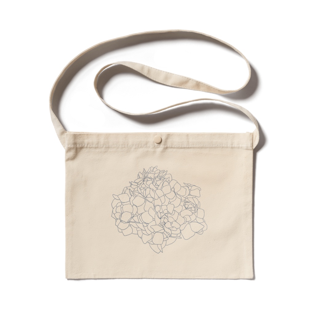 サコッシュ 紫陽花