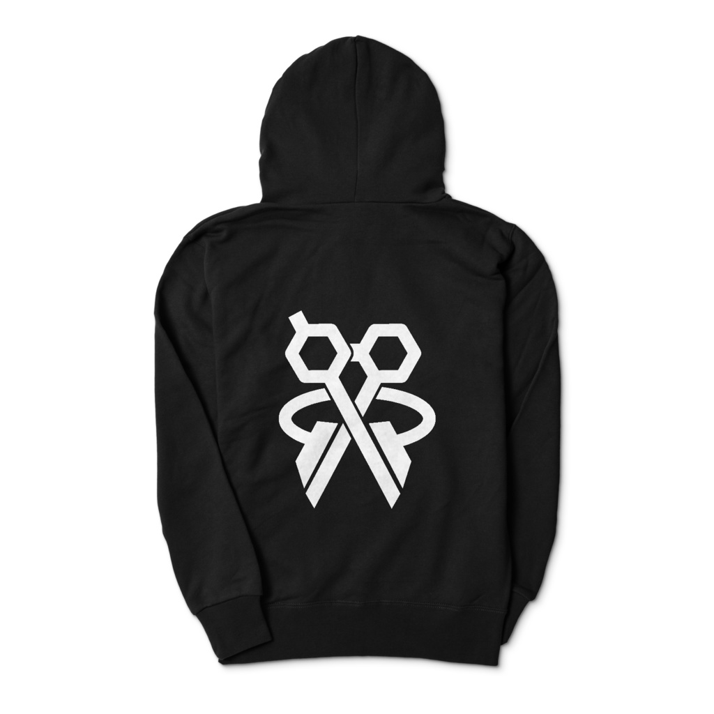 新ロゴマークジップパーカー　黒