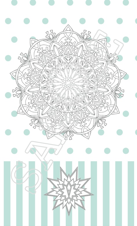 【YOI】曼陀羅+ストライプメッセージカード