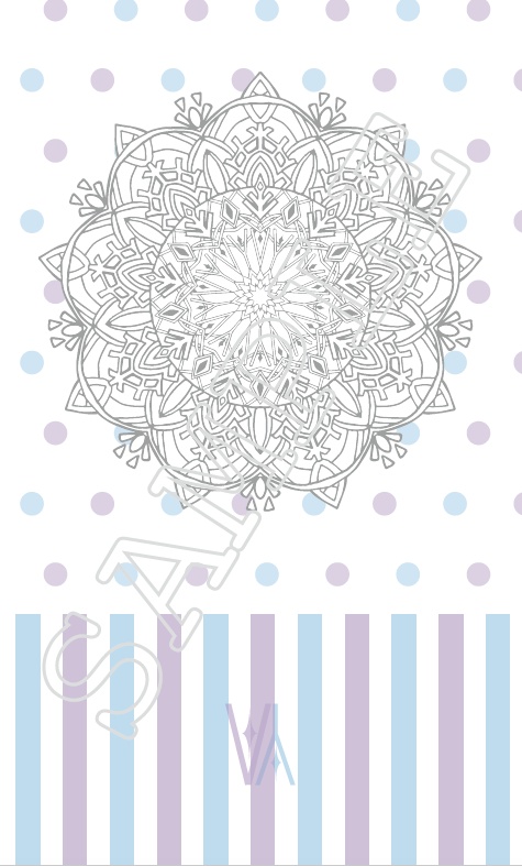 【YOI】曼陀羅+ストライプメッセージカード