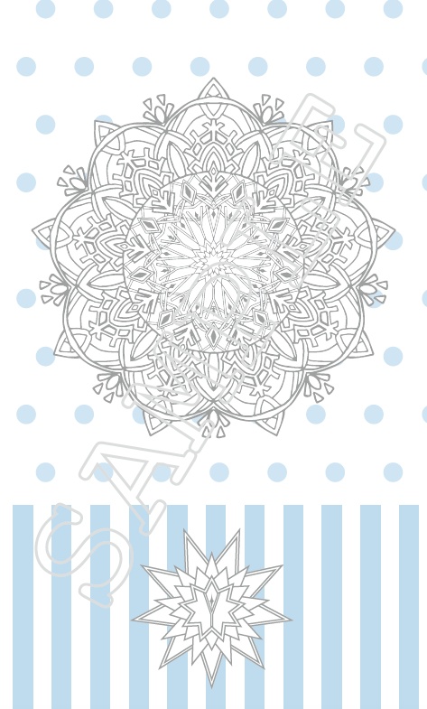 【YOI】曼陀羅+ストライプメッセージカード