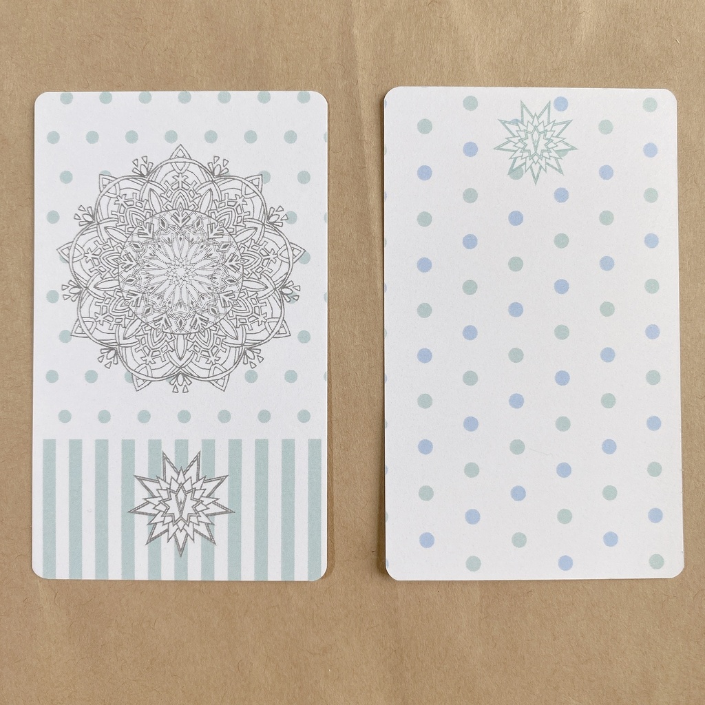 【YOI】曼陀羅+ストライプメッセージカード