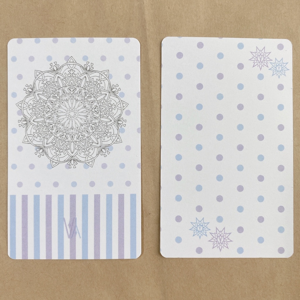 【YOI】曼陀羅+ストライプメッセージカード