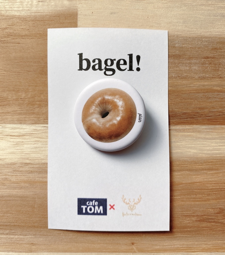 【オリジナル】ベーグル缶バッジ