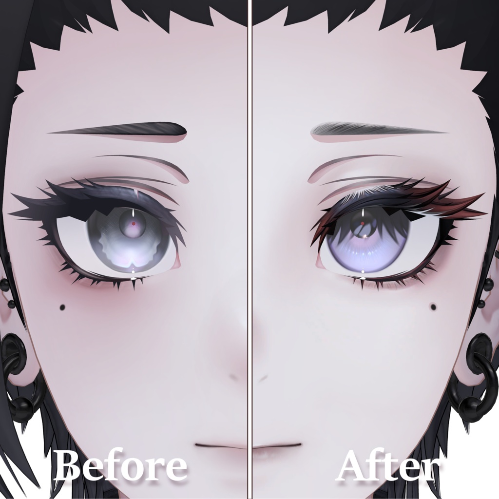 【Nakiya/泣夜】Noct Lilac Makeup&Eye Texture&Face Blendshape