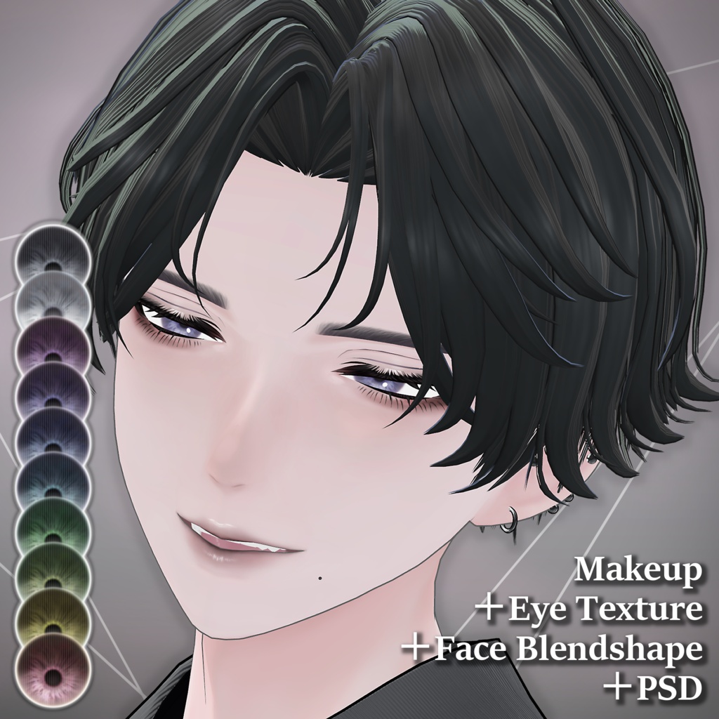 【Suzuya/紗夜】Dusk Mauve Makeup&Eye Texture&Face Blendshape