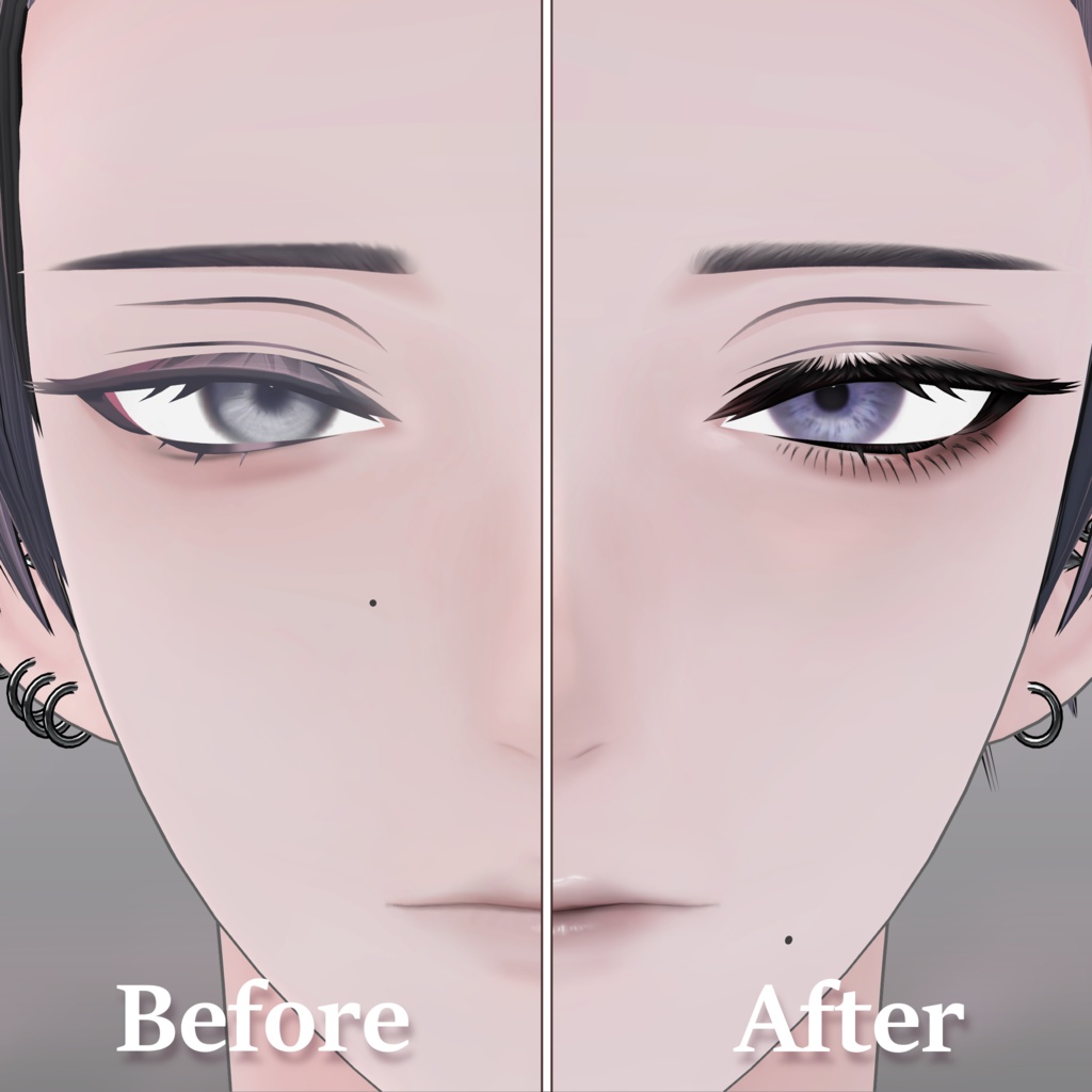 【Suzuya/紗夜】Dusk Mauve Makeup&Eye Texture&Face Blendshape