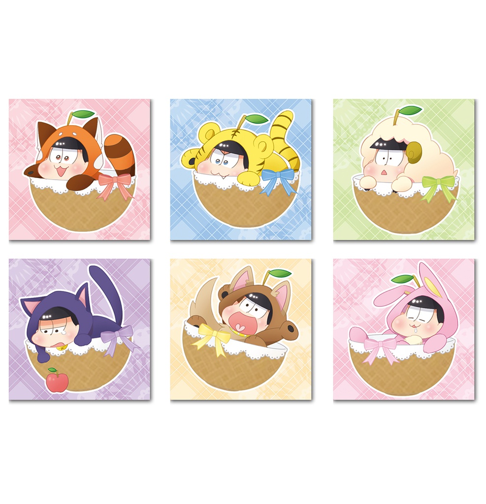 りんごバスケットけも松さん缶バッジ
