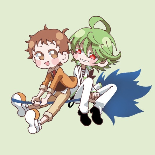 ミニクッションストラップ　真昼+桜哉