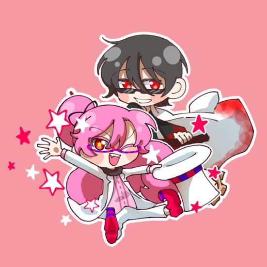 ミニクッションストラップ　椿+ベルキア