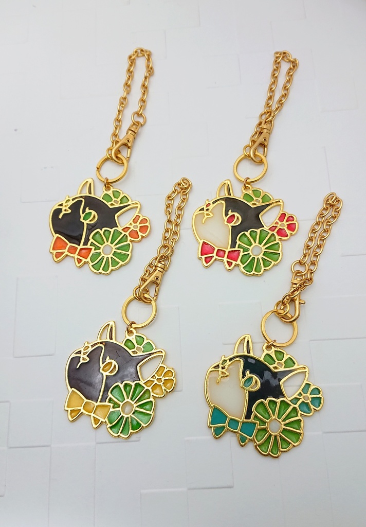 猫バッグチャーム「江」