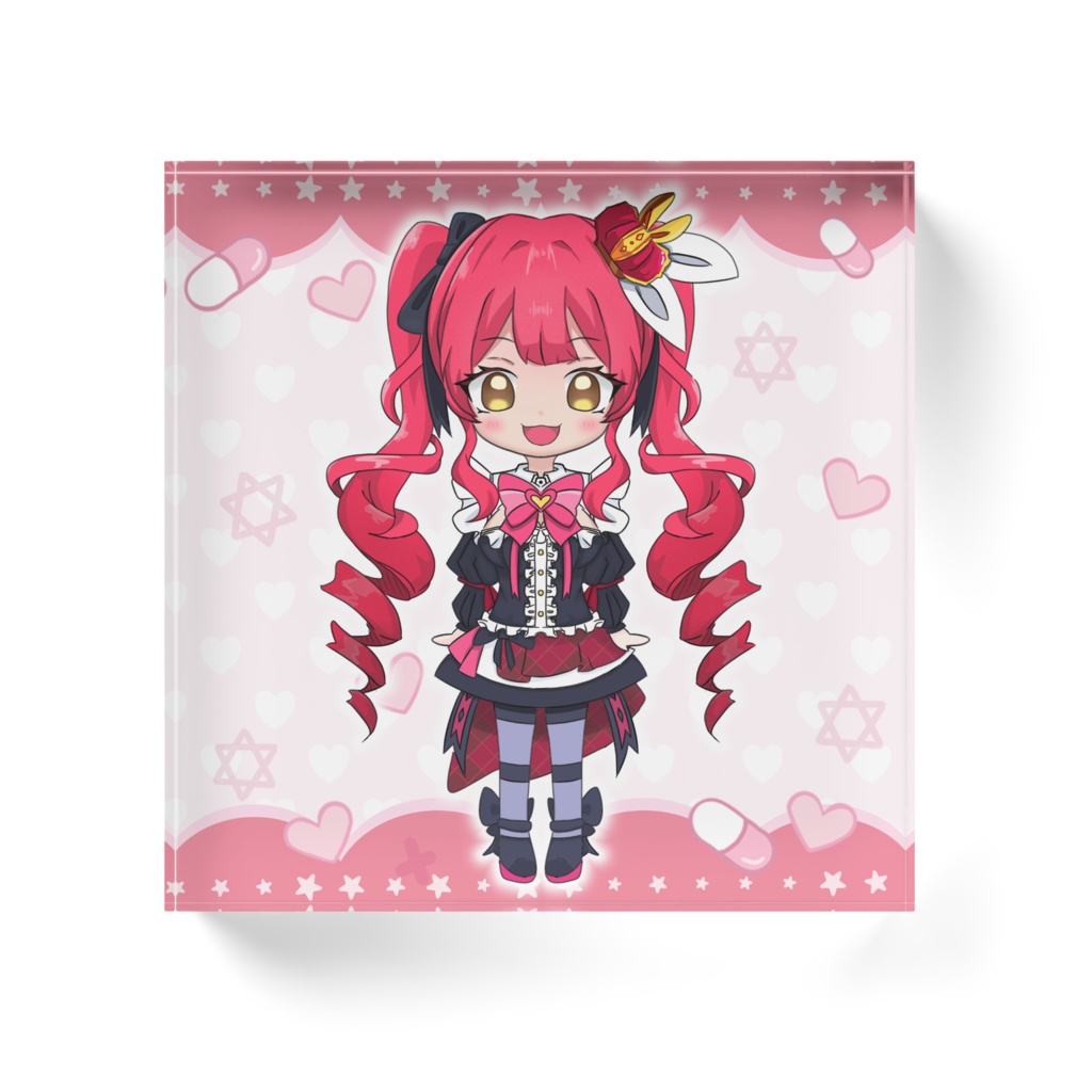 むしゃだむアクリルブロック