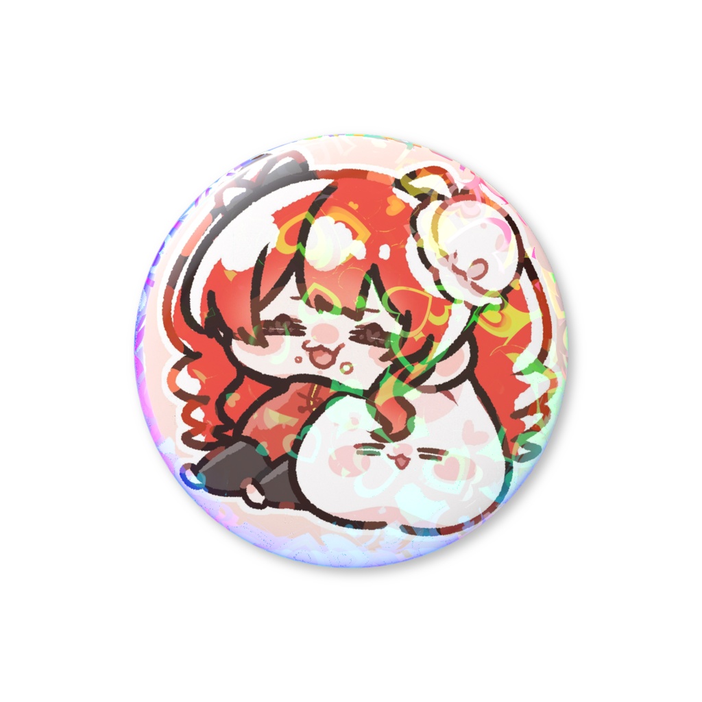 むしゃだむホログラム缶バッチ44m