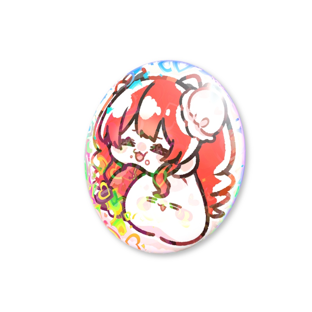 むしゃだむホログラム缶バッチ44m