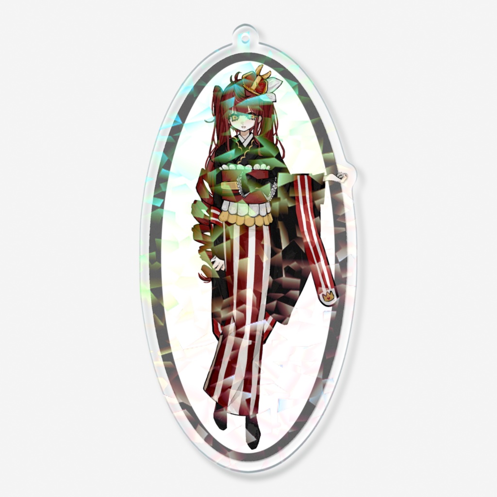 むしゃだむホログラムアクリルキーホルダー