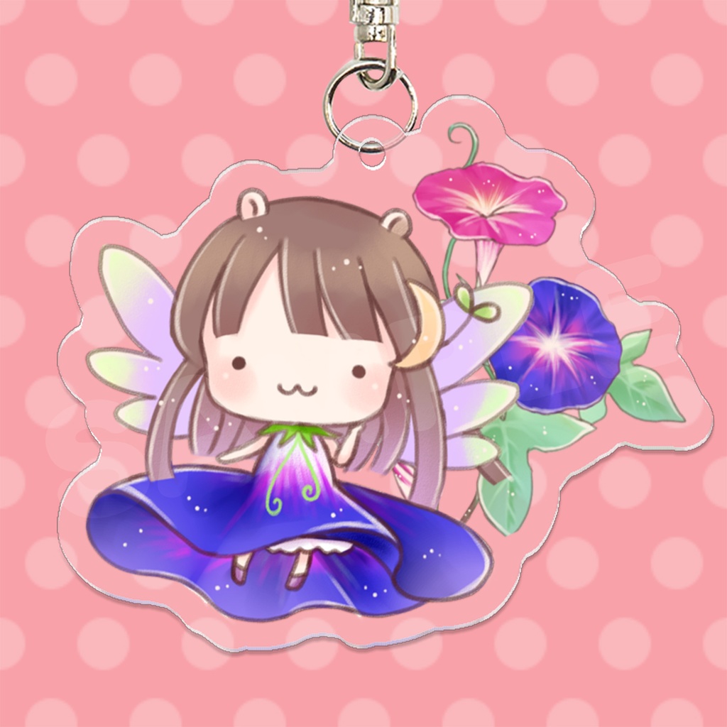 【通販限定】なゆすたー 誕生花キーホルダー【7月】