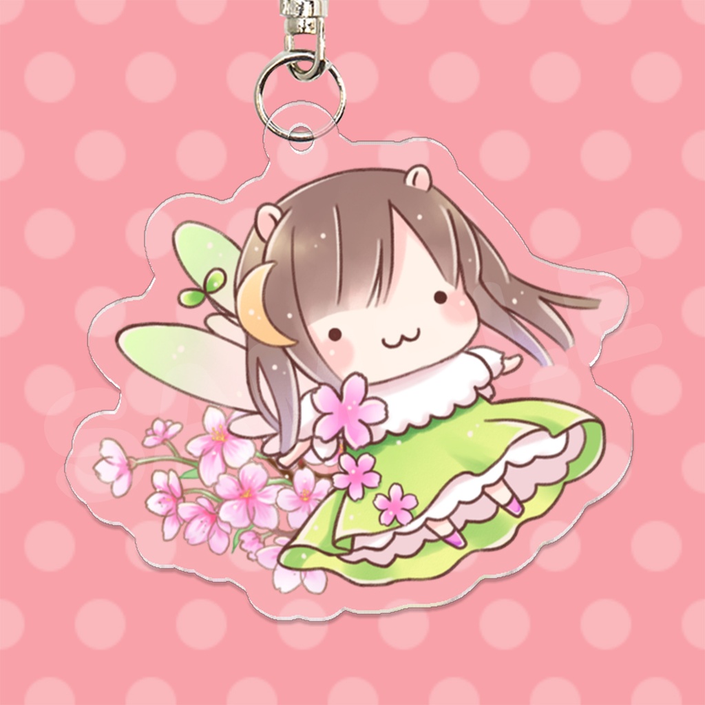 【通販限定】なゆすたー 誕生花キーホルダー【4月】
