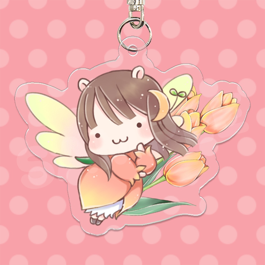 【通販限定】なゆすたー 誕生花キーホルダー【3月】