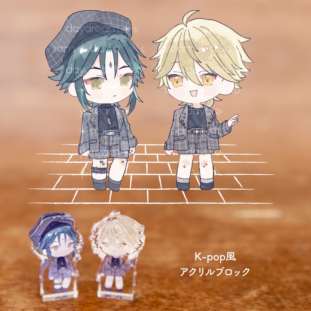 K-pop風　アクリルブロック