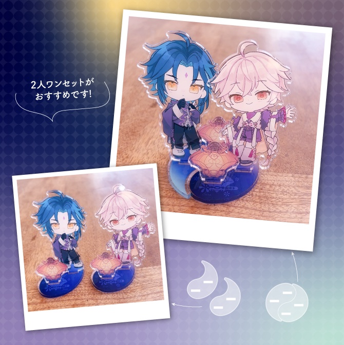 魈空・海灯祭 ポストカード型アクリルスタンド